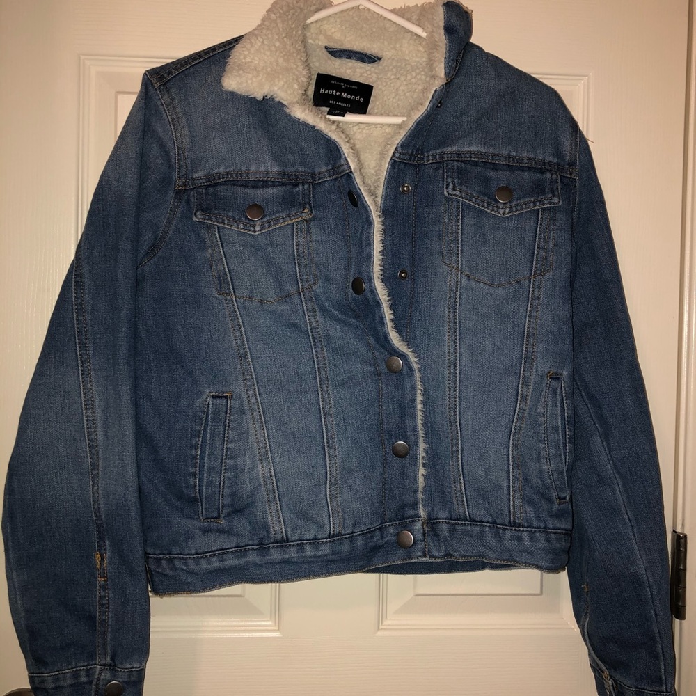 Sherpa denim jacket